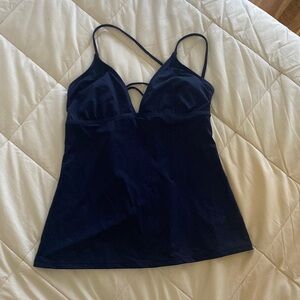 Athleta Navy swim top